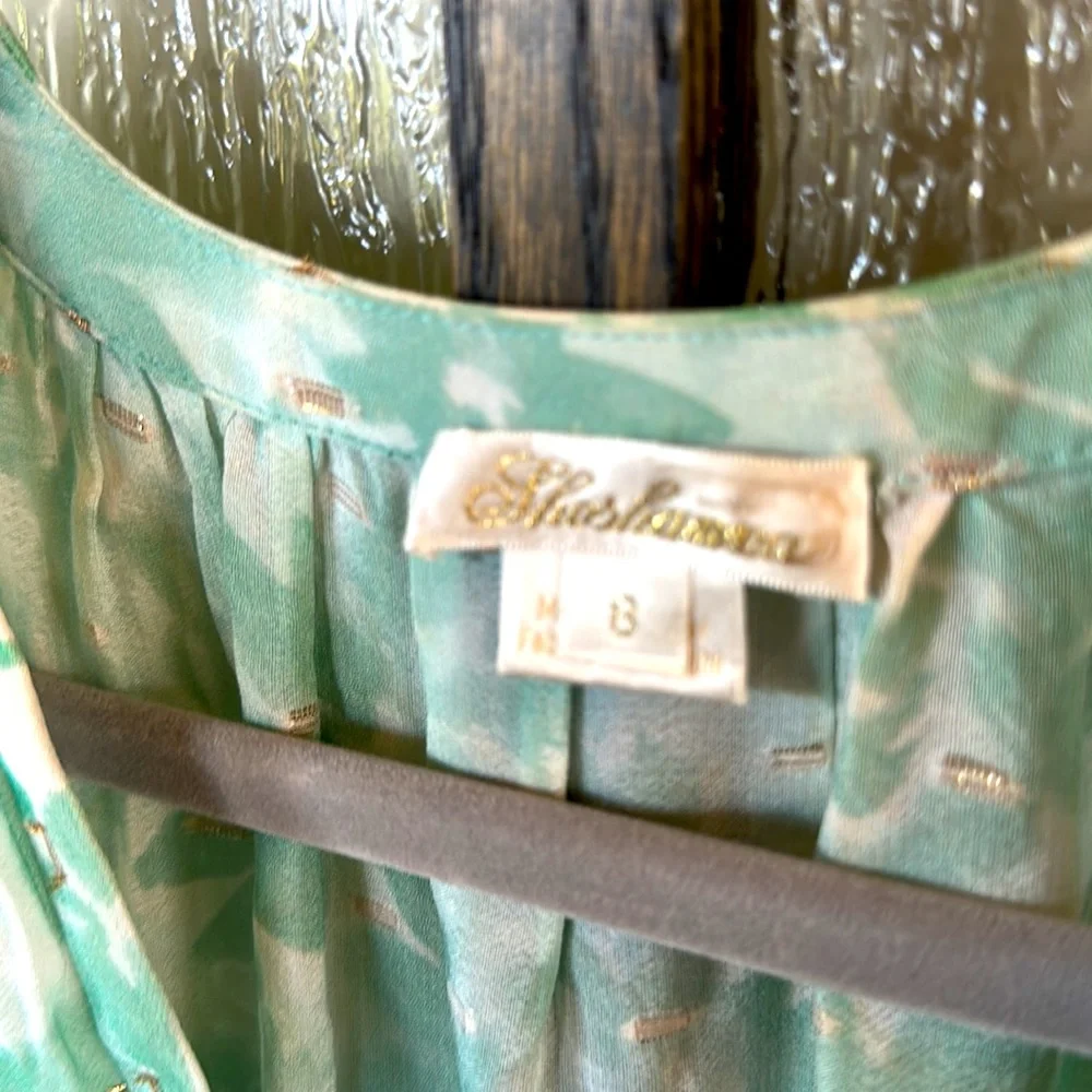 Shoshanna Selene dress in size 6 in a light green and white floral. - Picture 9 of 16